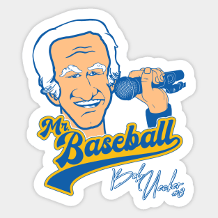 Mr Baseball ))(( Bob Uecker Baseball Tribute Sticker